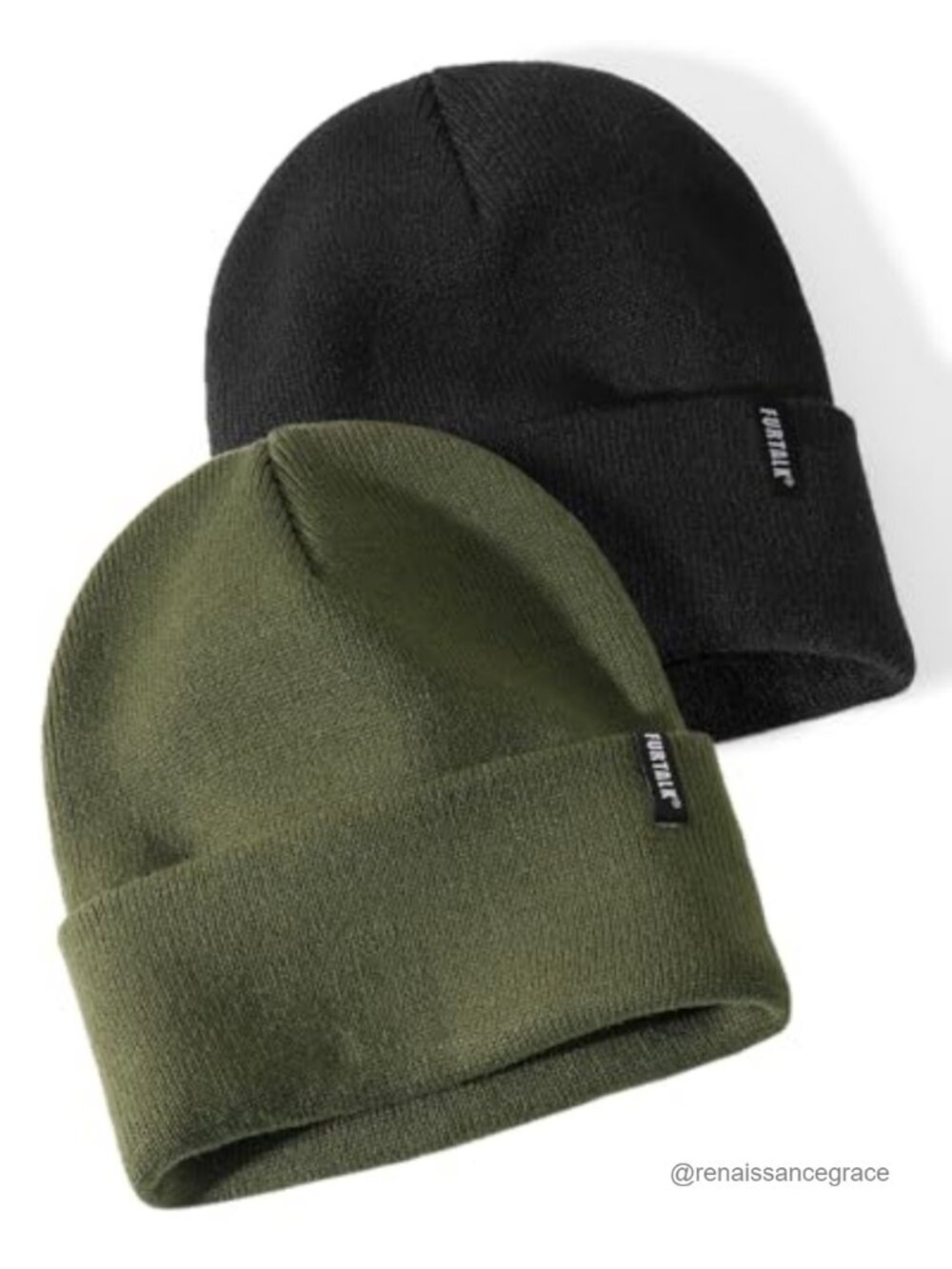 Women's Knit Cuffed Beanie Winter Warm Stretchable Skull Cap